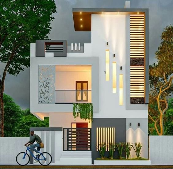 Double Floor Normal House Front Elevation Designs_6