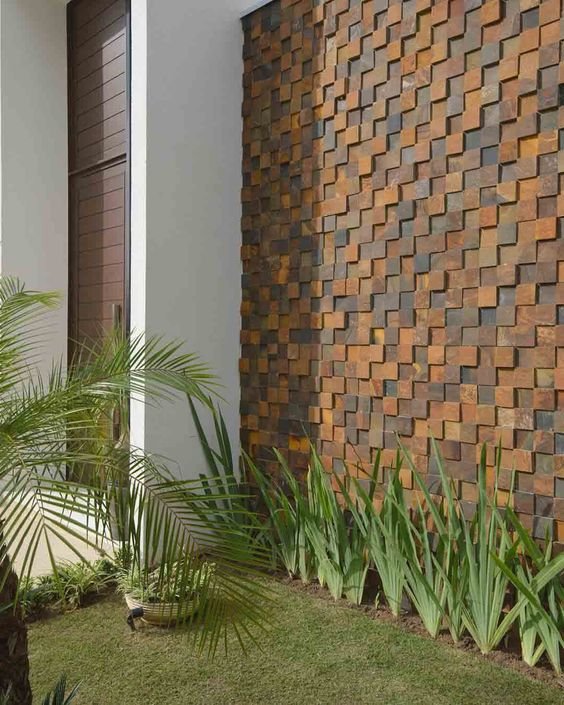 Tiles Design for Front Wall of House_4